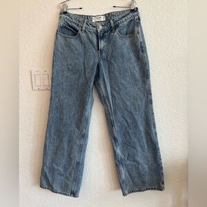 Hollister Low-Rise Baggy Blue Jeans